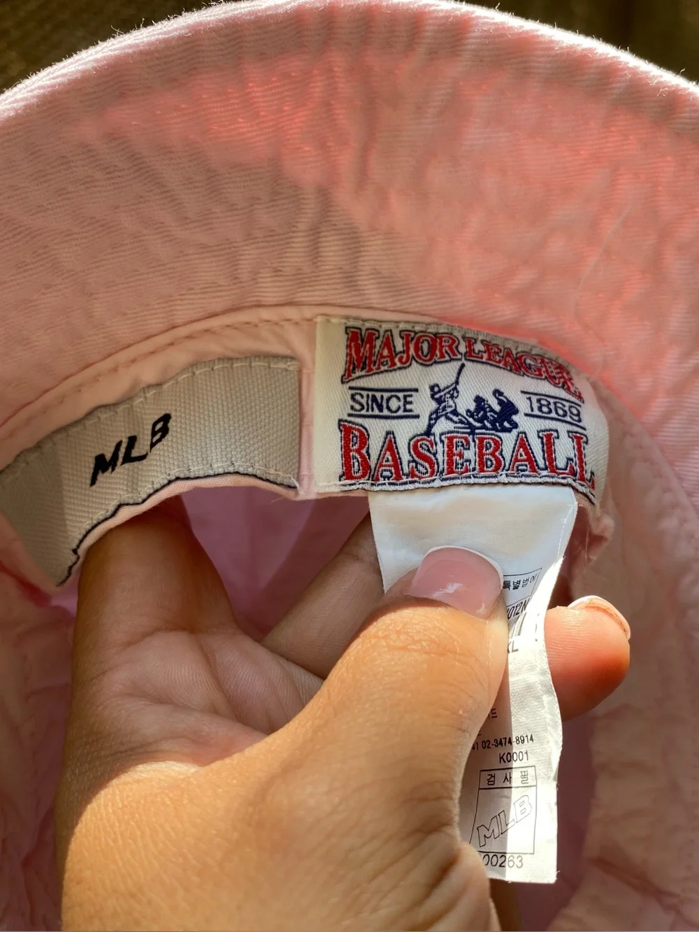 Pink Girls Bucket Hat with Red Heart Patch Baby